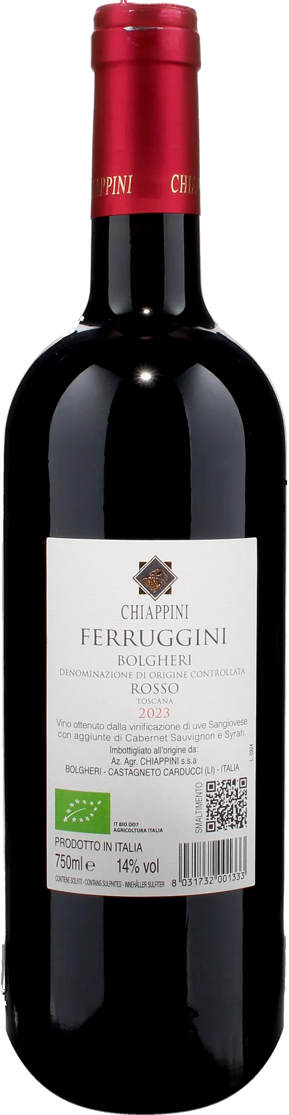 Chiappini Bolgheri Rosso Ferruggini 2023