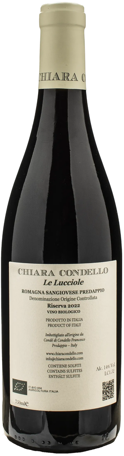 Chiara Condello Predappio Sangiovese Riserva Le Lucciole 2022