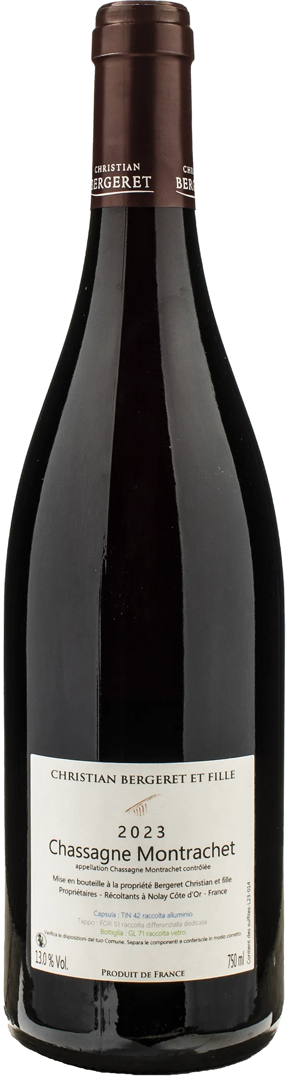 Christian Bergeret  Chassagne Montrachet Rouge 2023