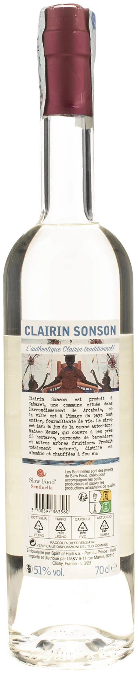 Clairin Rhum Sonson 0.7L 2023