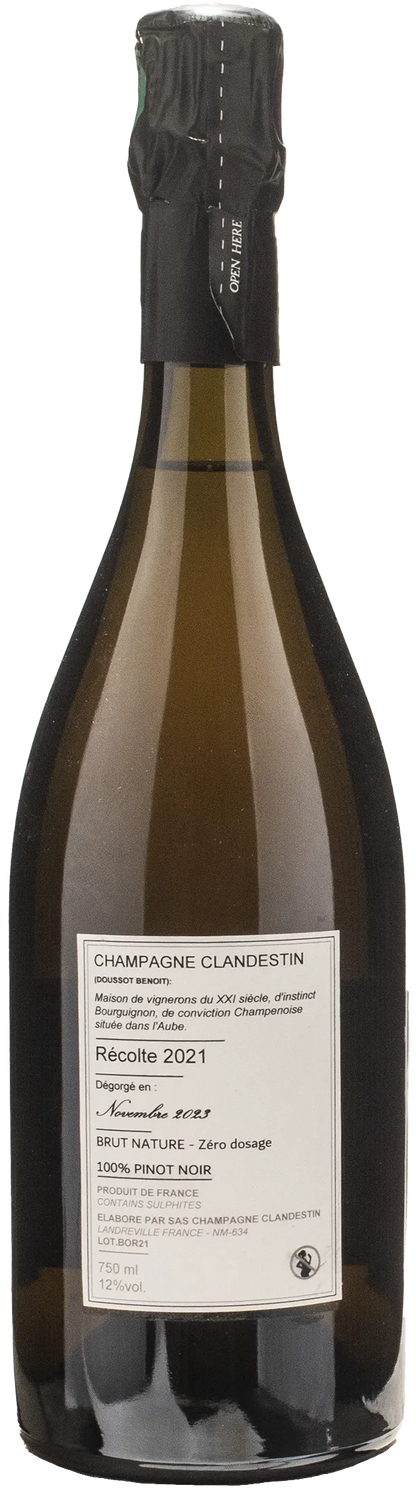 Clandestin Champagne Boreal Brut Nature 2021