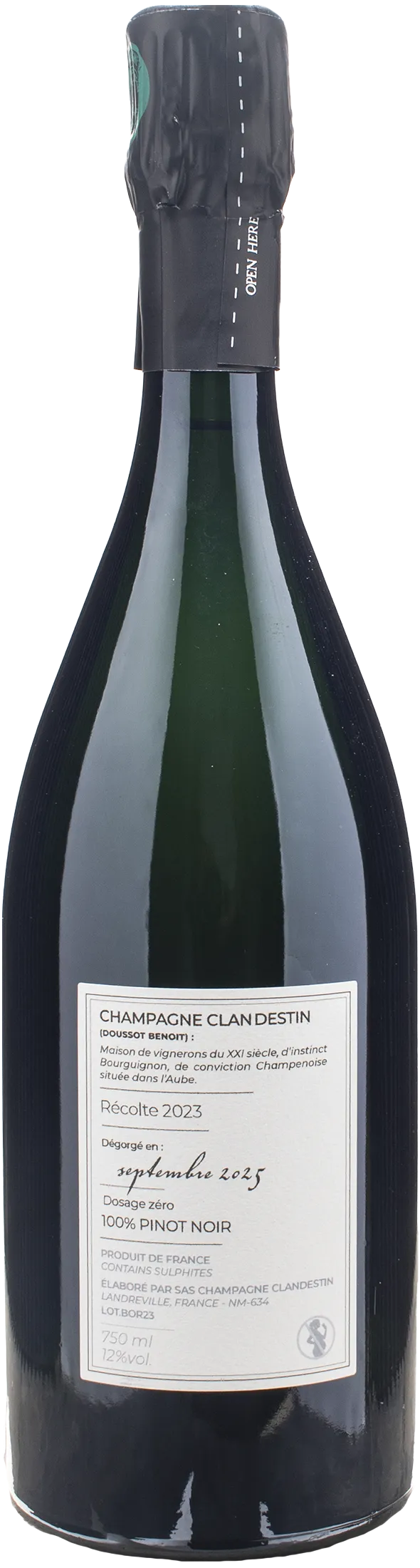 Clandestin Champagne Boreal Brut Nature 2023
