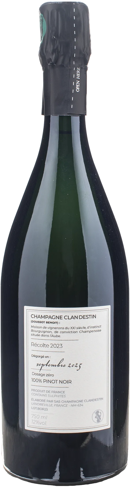 Clandestin Champagne Boreal Brut Nature 2023