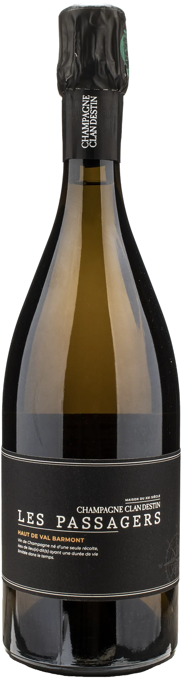 Clandestin Champagne Les Passagers Haut de Val Barmont Brut Nature  2022