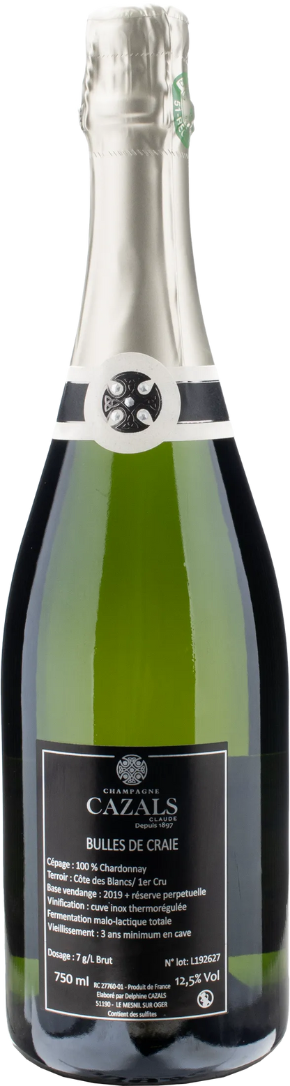Claude Cazals Champagne Bulles de Craie Blanc de Blancs
