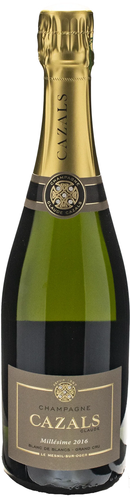 Claude Cazals Champagne Grand Cru Blanc de Blancs Extra Brut Millesime 2016