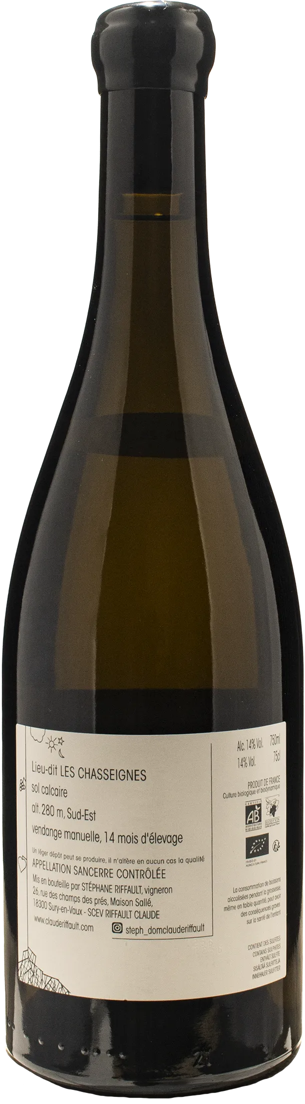 Claude Riffault Sancerre Les Chasseignes 2023