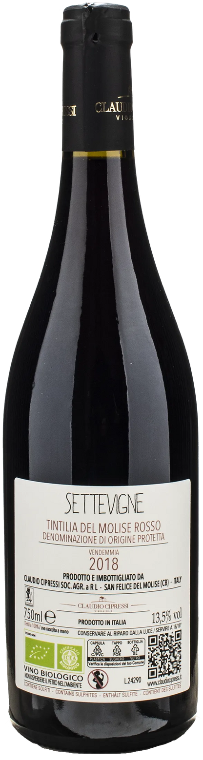 Claudio Cipressi Tintilia del Molise Settevigne 2018