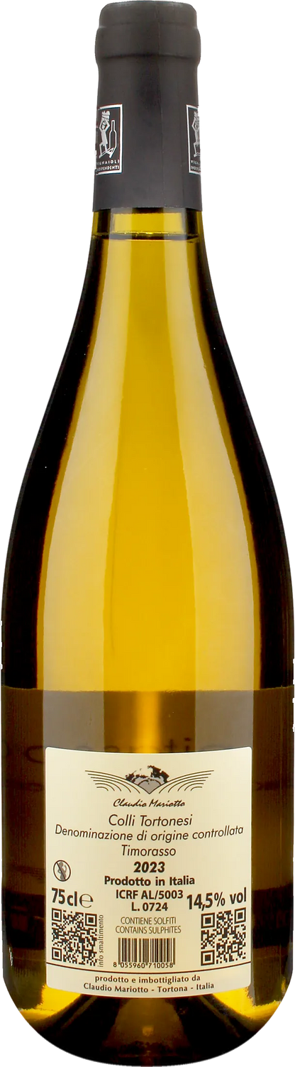 Claudio Mariotto Colli Tortonesi Derthona Timorasso Pitasso 2023