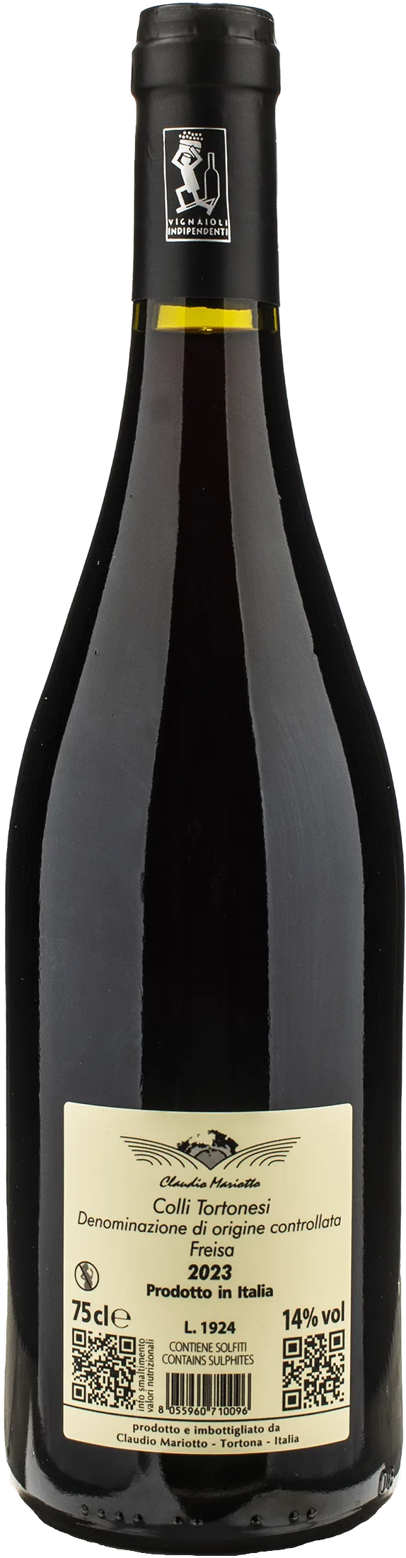 Claudio Mariotto Colli Tortonesi Freisa Braghe 2023