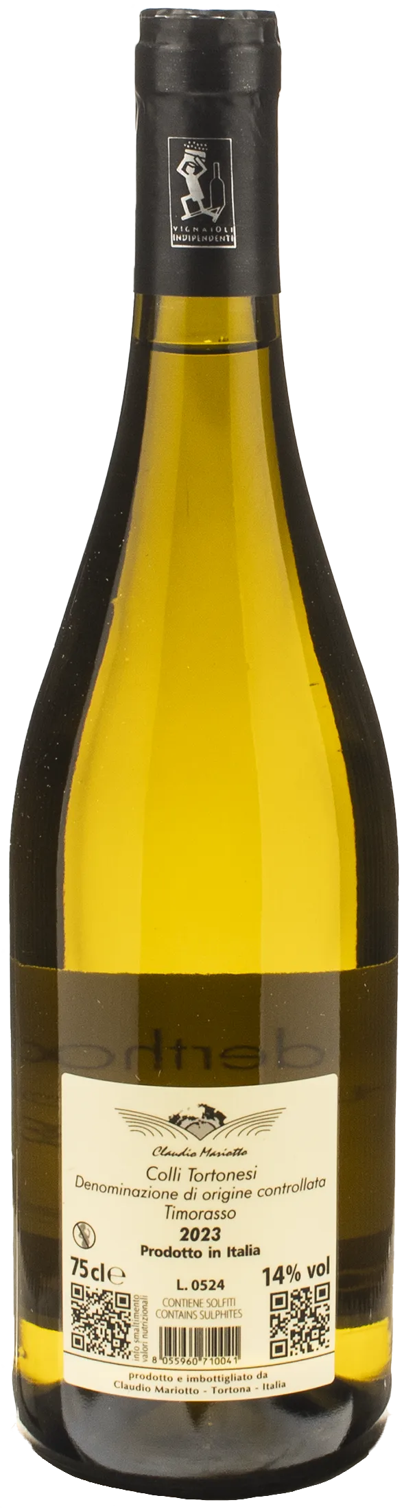 Claudio Mariotto Colli Tortonesi Timorasso Derthona 2023