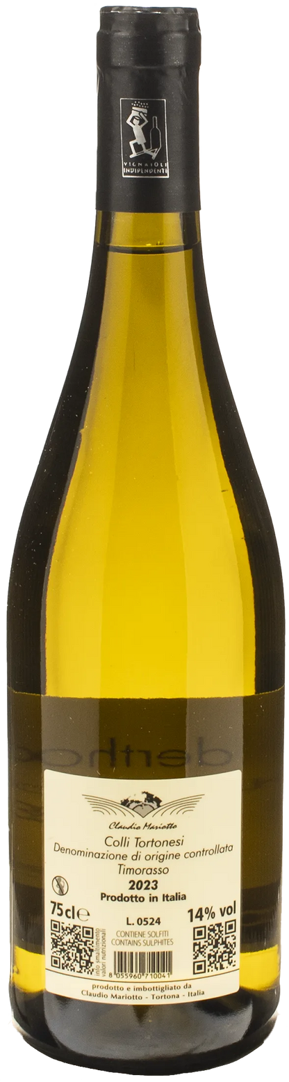 Claudio Mariotto Colli Tortonesi Timorasso Derthona 2023
