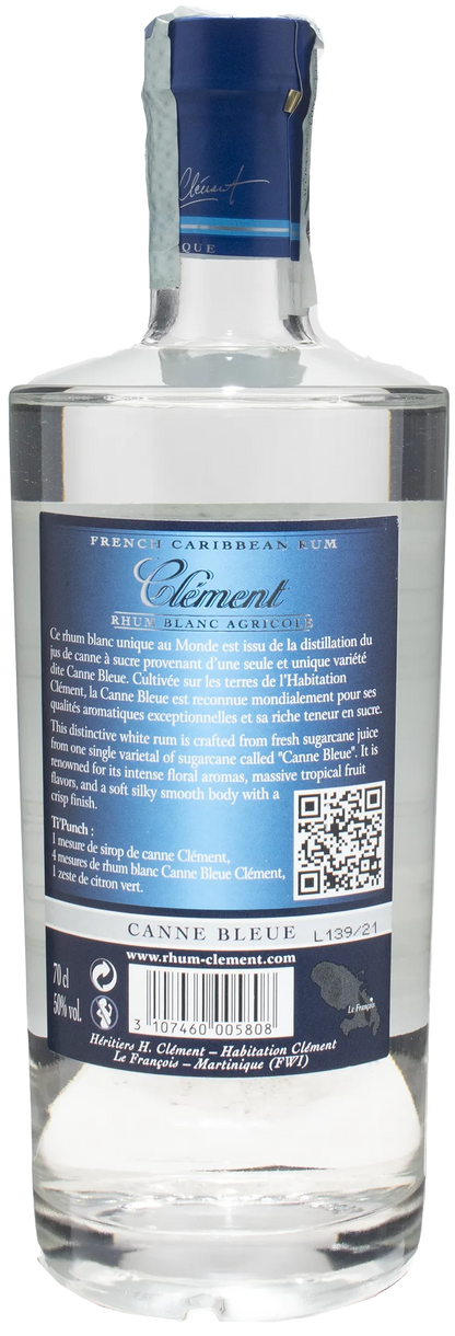 Clement Rhum Blanc Agricole Canne Bleue 0.7L