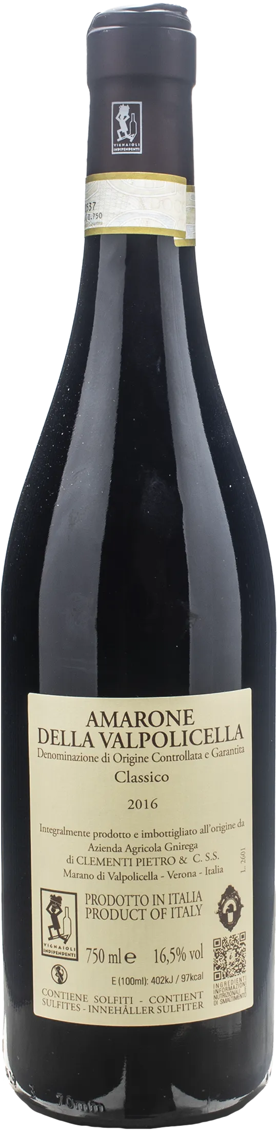Clementi Amarone della Valpolicella Classico 2016