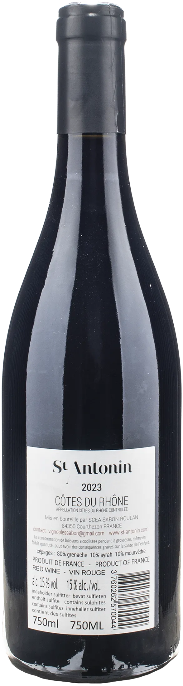 Clos St Antonin Cotes du Rhone Rouge 2023