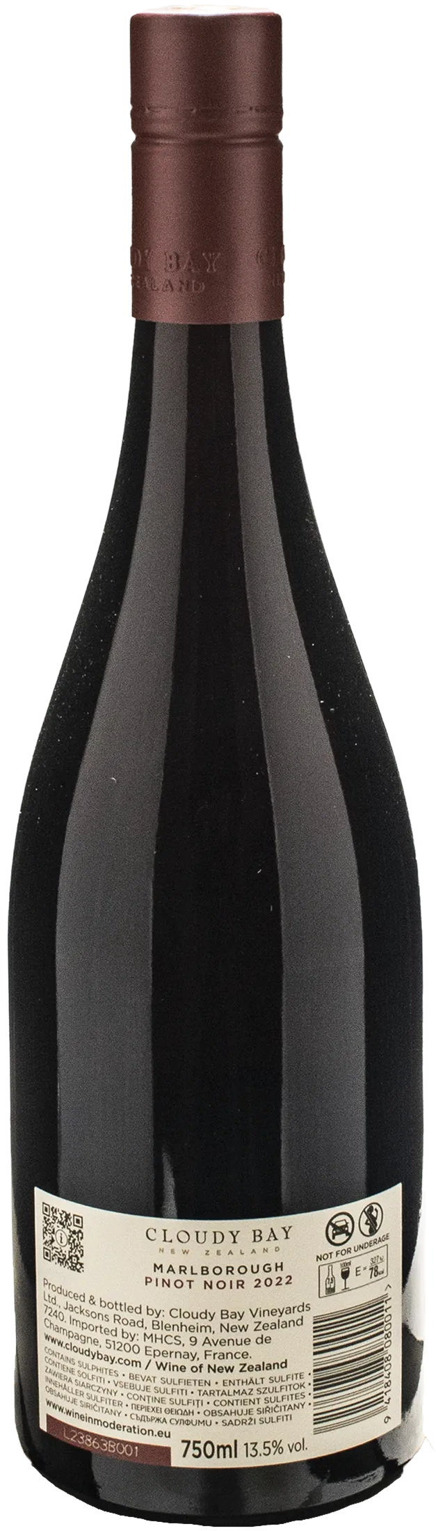 Cloudy Bay Marlborough Pinot Noir 2022