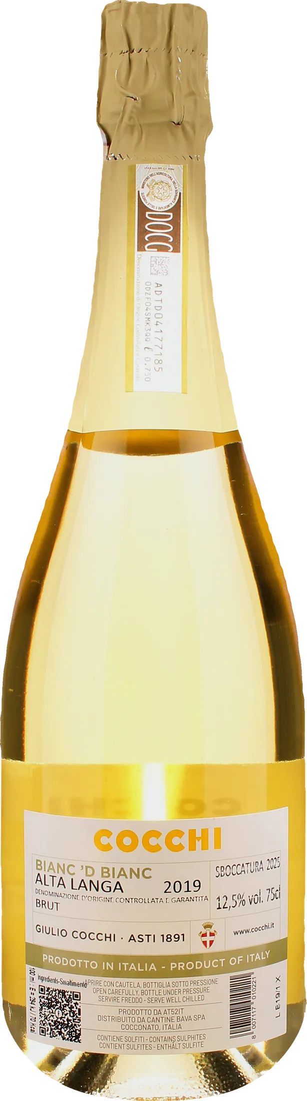 Cocchi Alta Langa Bianc ’D Bianc Brut 2019