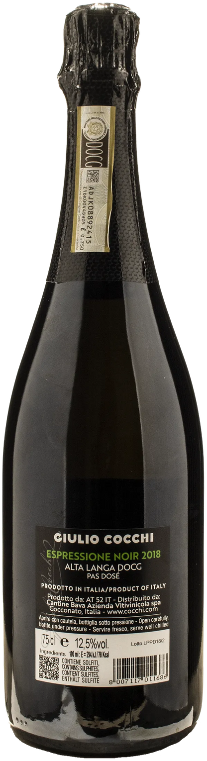 Cocchi Alta Langa Espressione Noir Pas Dose 2018