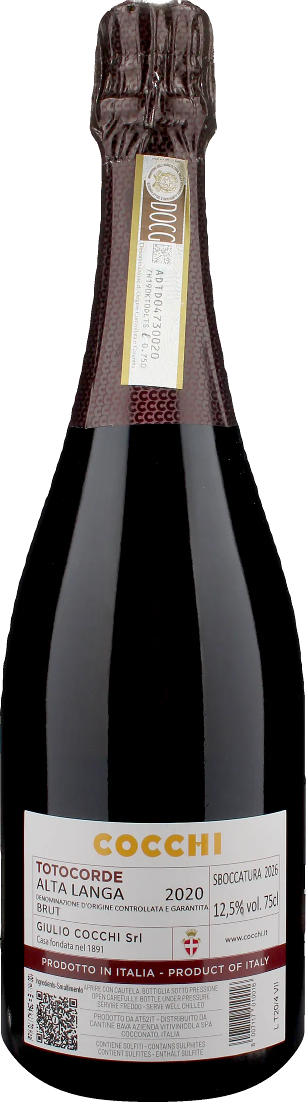 Cocchi Alta Langa Totocorde Brut 2020
