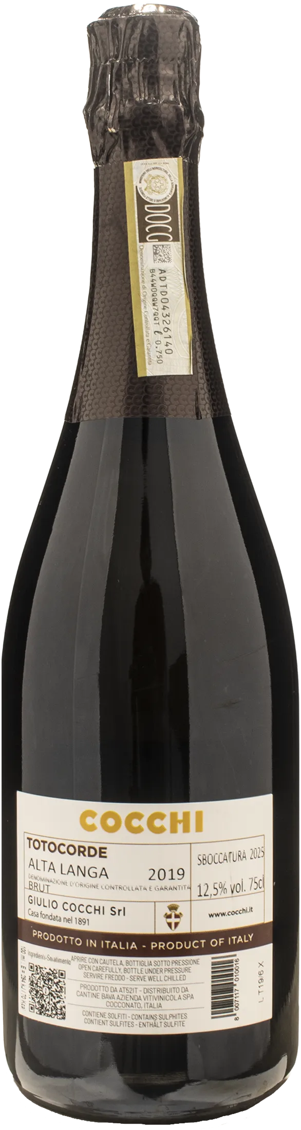 Cocchi Alta Langa Totocorde Brut Millesimato 2019