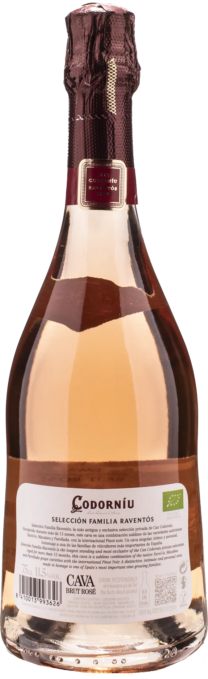 Codorniu Cava Seleccion Raventos Brut Rosé Pinot Noir