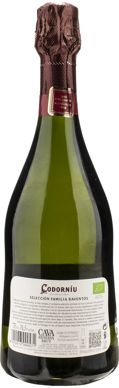 Codorniu Cava Seleccion Raventos Reserva Organic Brut