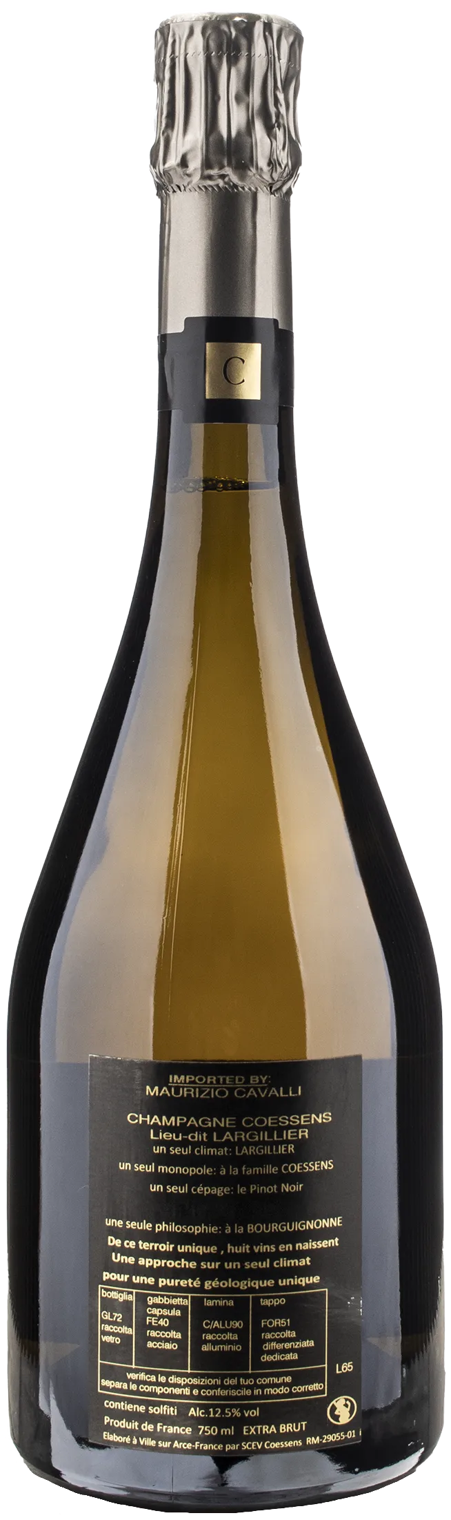 Coessens Champagne Largillier Lieu Dit Extra Brut Millesime 2018