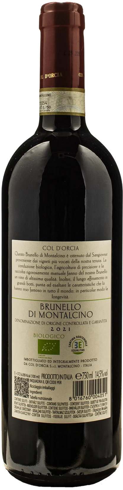 Col D'Orcia Brunello di Montalcino 2021