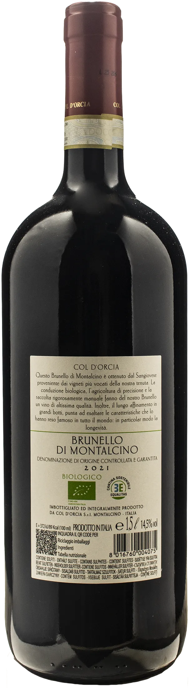 Col D'Orcia Brunello di Montalcino Magnum 2021