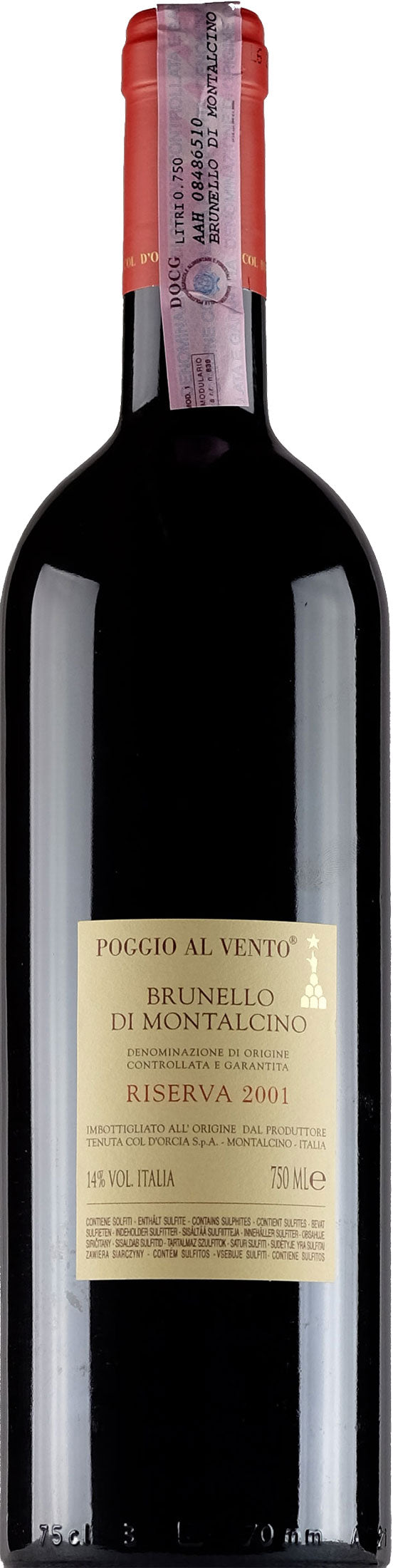 Col D'Orcia Brunello di Montalcino Poggio al Vento Riserva 2001