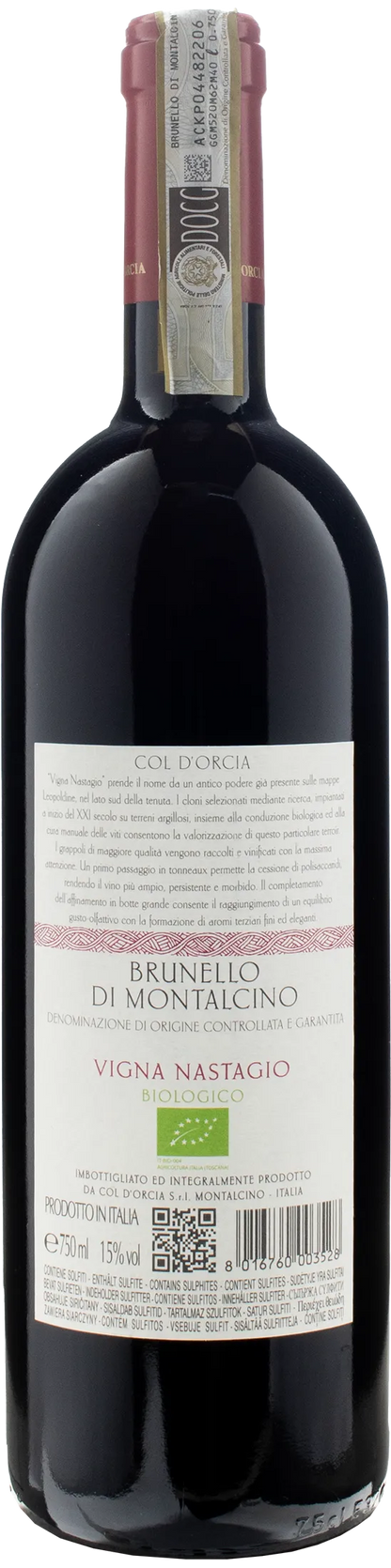 Col d'Orcia Brunello di Montalcino Vigna Nastagio 2018