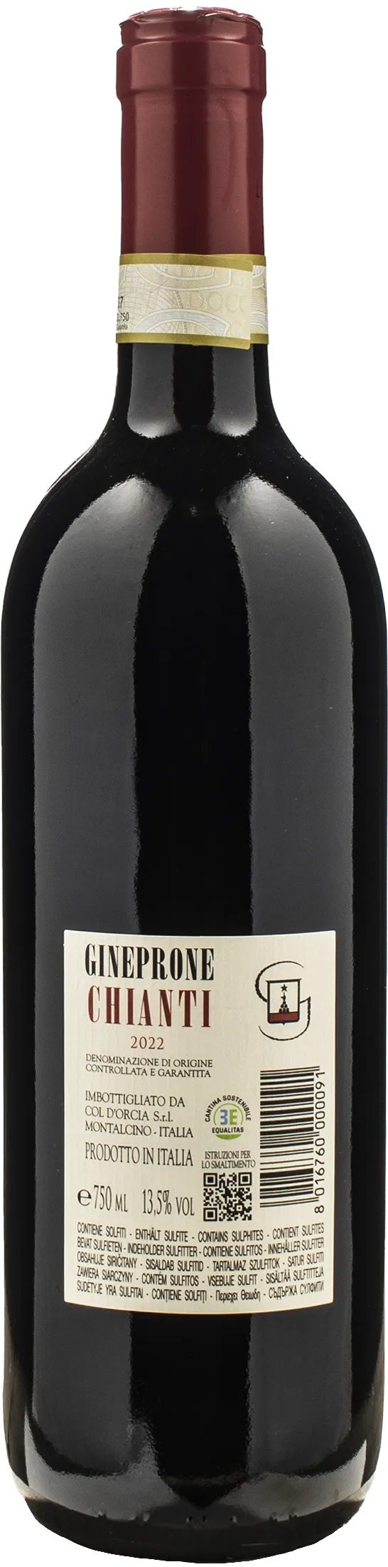 Col D'Orcia Chianti Gineprone 2022