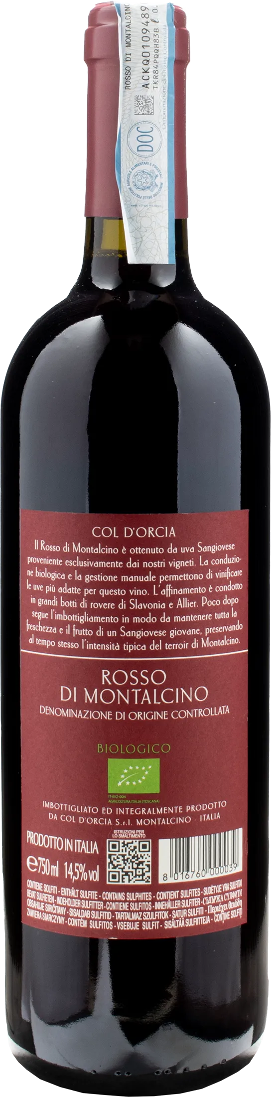 Col d'Orcia Rosso di Montalcino 2022