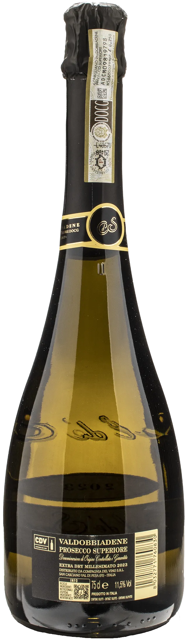 Col De' Salici Valdobbiadene Prosecco Superiore Extra Dry Millesimato 2023