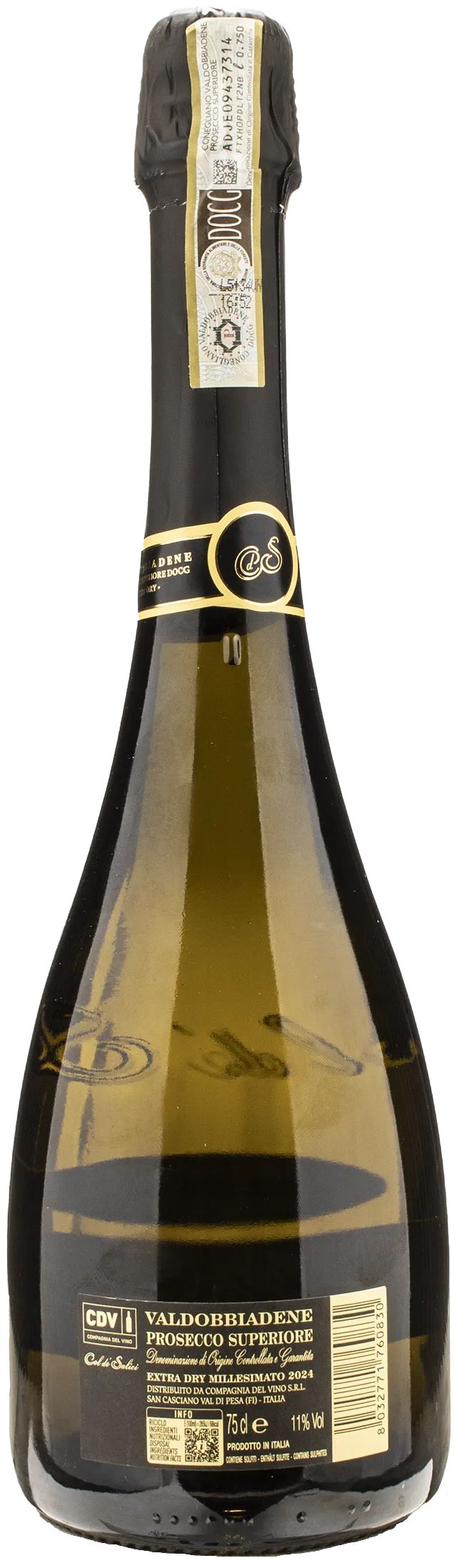 Col De' Salici Valdobbiadene Prosecco Superiore Extra Dry Millesimato 2024
