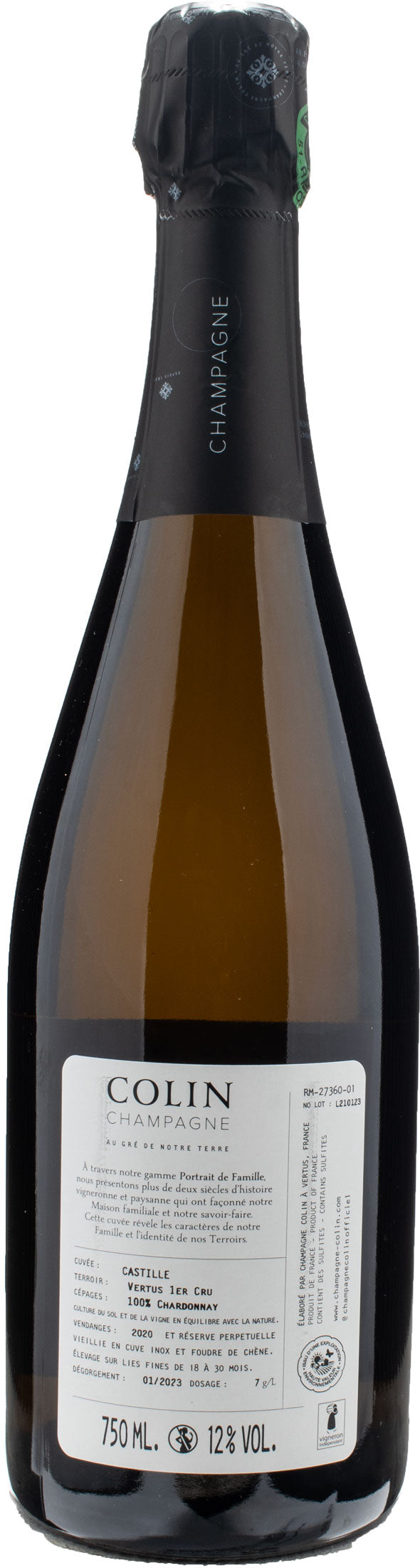 Colin Champagne Castille 1er Cru Blanc de Blancs Brut