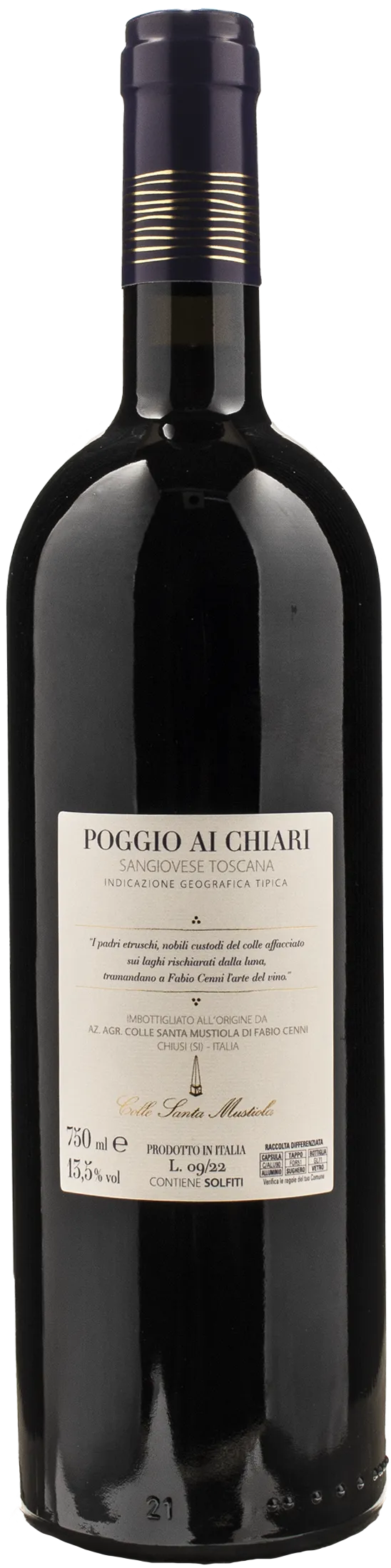Colle Santa Mustiola Sangiovese Poggio Ai Chiari 2013