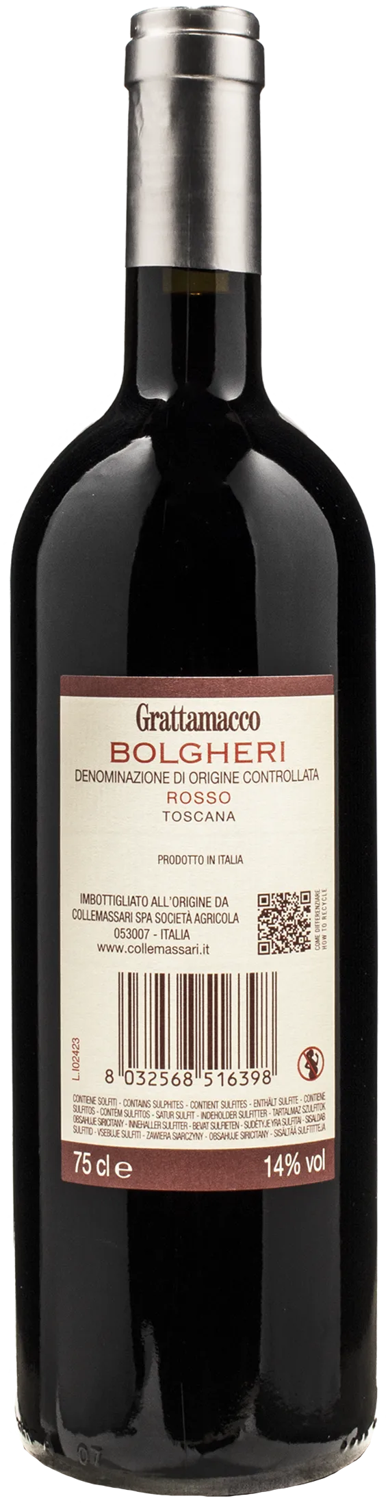 Collemassari Bolgheri Rosso Grattamacco 2022