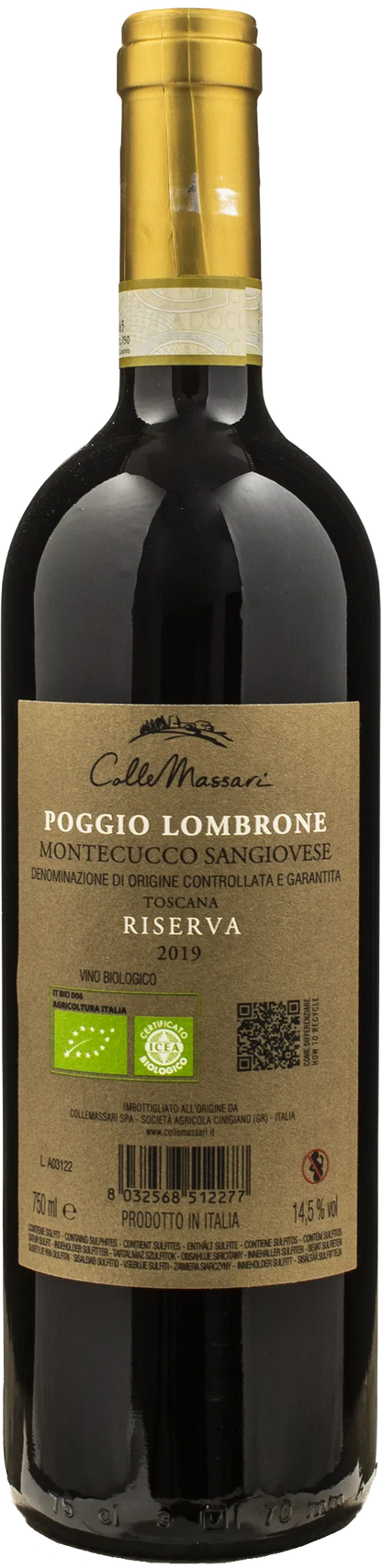 Collemassari Montecucco Sangiovese Riserva Poggio Lombrone 2019