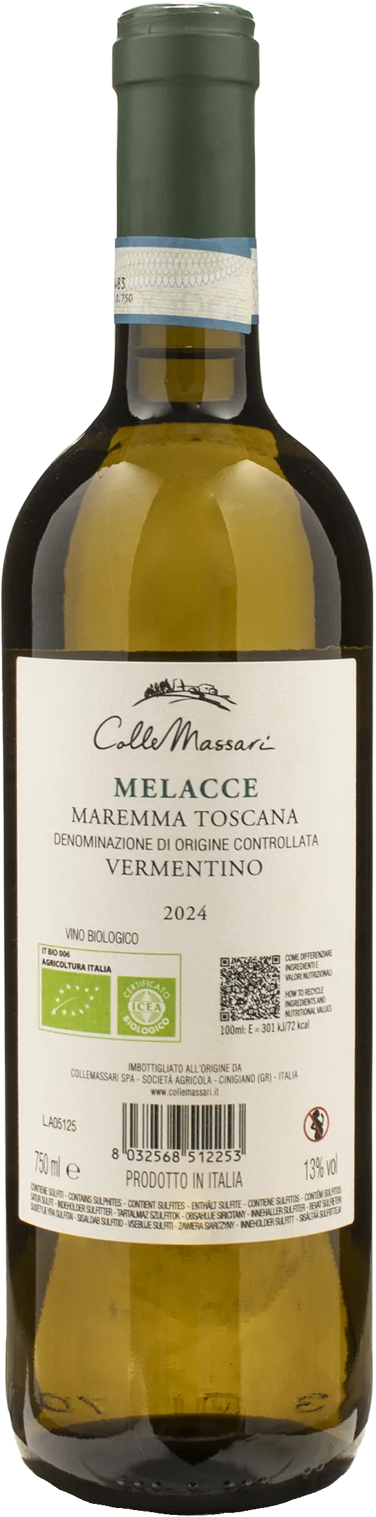 Collemassari Maremma Vermentino Melacce 2024