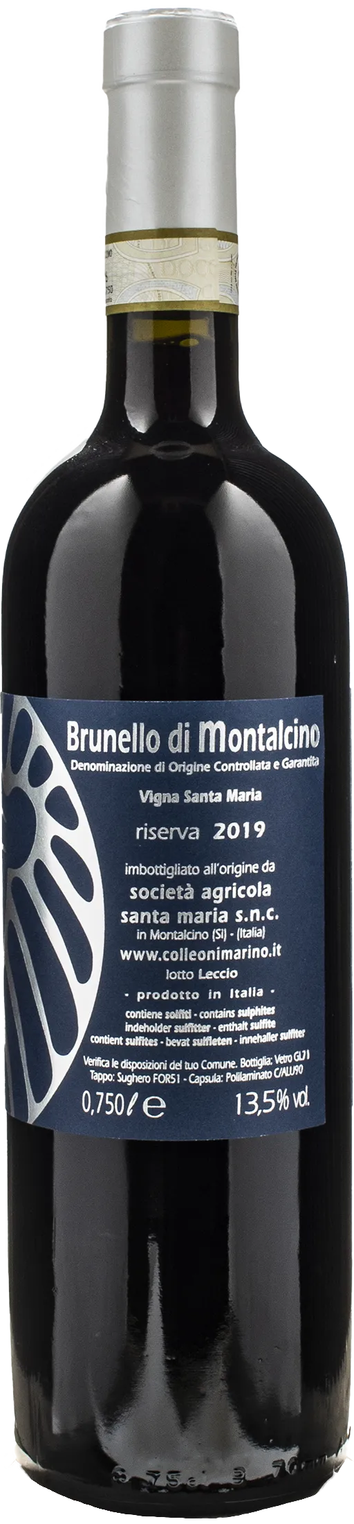 Colleoni Brunello di Montalcino Riserva Santa Maria 2019