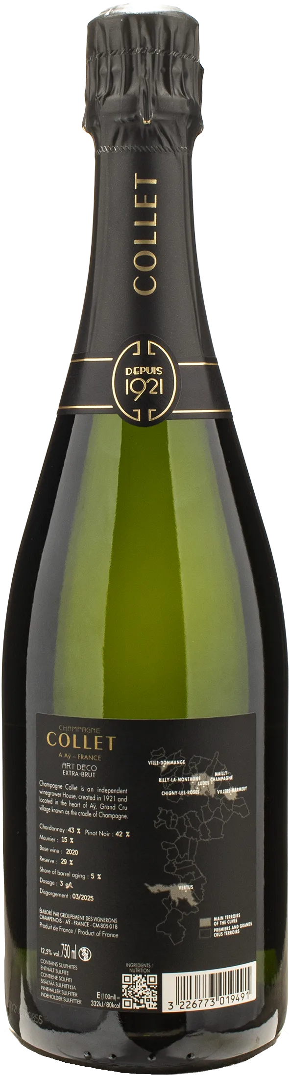 Collet Champagne Art Deco Extra Brut