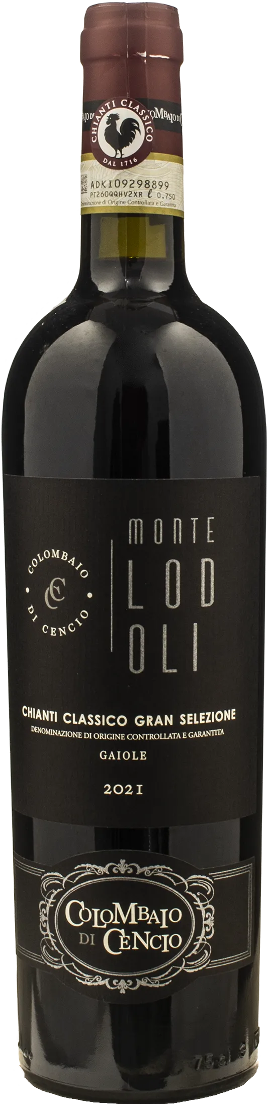 Colombaio di Cencio Chianti Classico Gran Selezione Gaiole MonteLodoli 2021