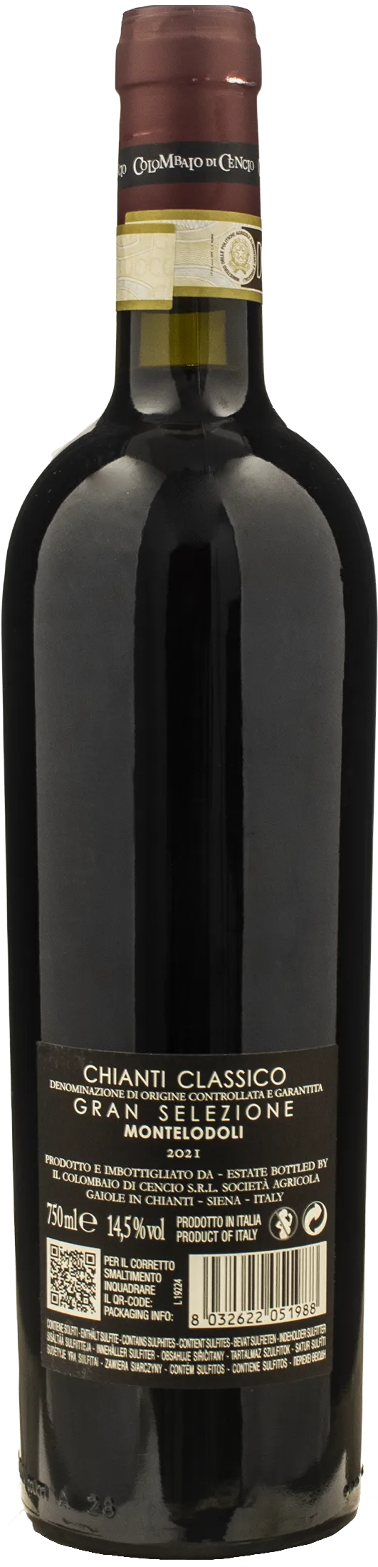 Colombaio di Cencio Chianti Classico Gran Selezione Gaiole MonteLodoli 2021