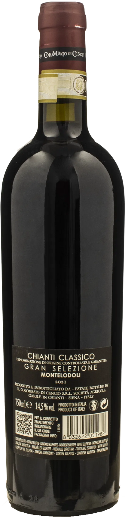 Colombaio di Cencio Chianti Classico Gran Selezione Gaiole MonteLodoli 2021