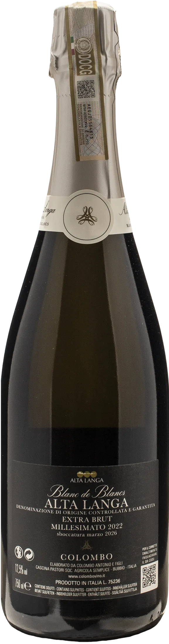 Colombo Alta Langa Blanc de Blancs Extra Brut 2022