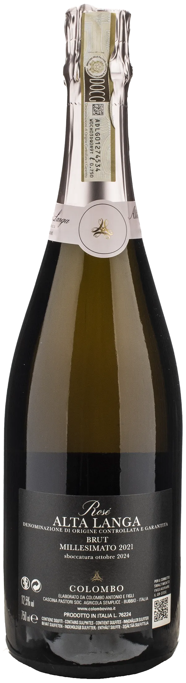 Colombo Alta Langa Rosé Brut Millesimato 2021