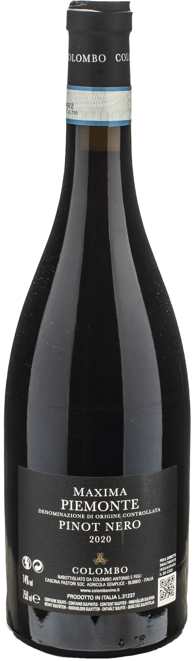 Colombo Piemonte Pinot Nero Maxima 2020