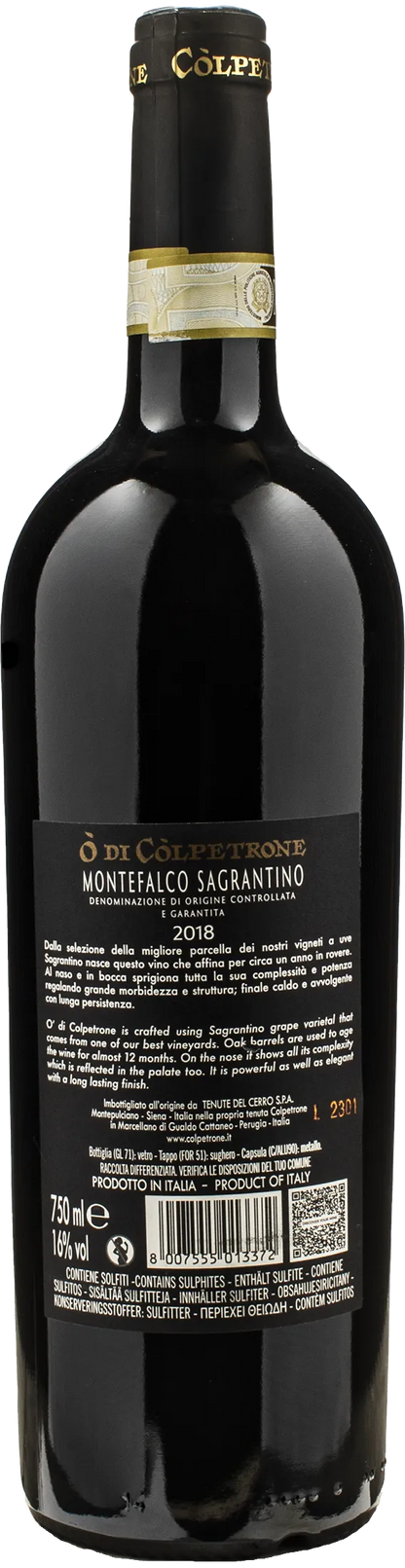 Colpetrone Montefalco Sagrantino O' di Colpetrone 2018