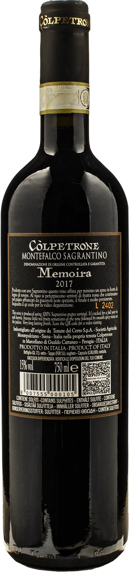Colpetrone Sagrantino di Montefalco Memoira 2017